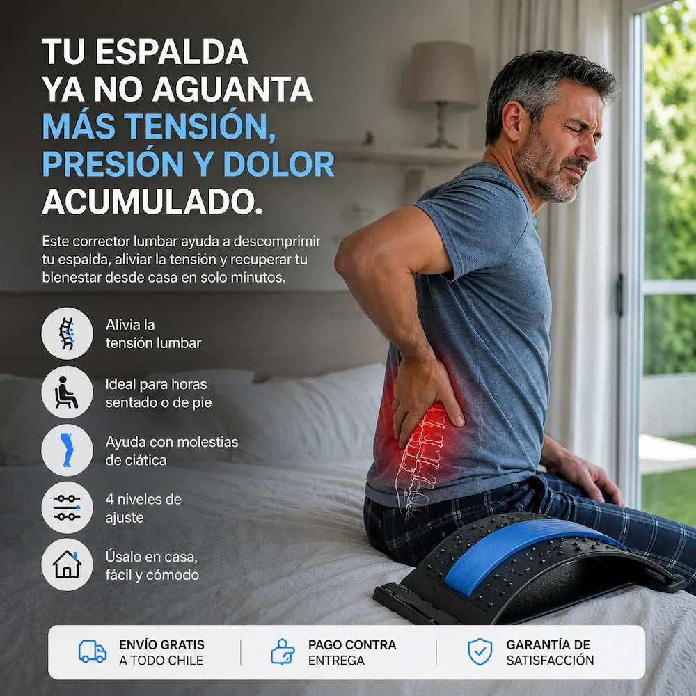 Corrector lumbar AliviaFlex alivia dolor de espalda y ciática