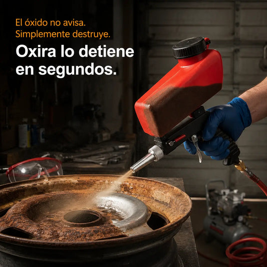 Oxira: Quita óxido en segundos, solo con aire y arena