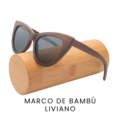Bambú Chic – Elegancia Natural Con Protección UV 400 + Paño y Estuche